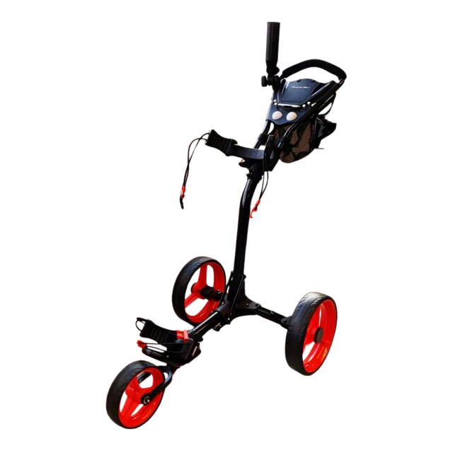 Carro Manual Powerbilt Mini 3 Ruedas Black/Red