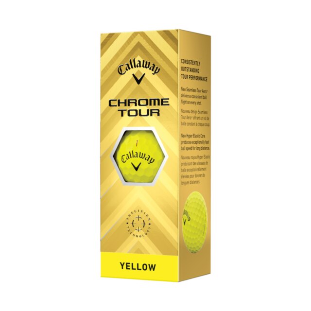Pelotas Callaway Chrome Tour Amarillas