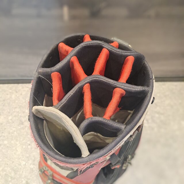 Bolsa Taylormade Cart Strap Lock Bordó 14 Divisiones