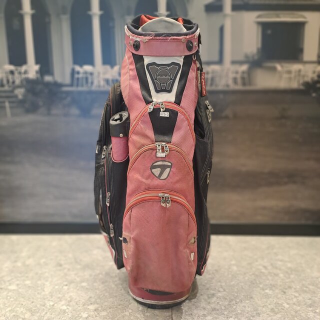Bolsa Taylormade Cart Strap Lock Bordó 14 Divisiones